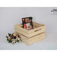 Khay gỗ vuông Bigsize số 06 TAN