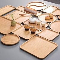Khay Gỗ Vuông, Chữ Nhật, Tròn Miếng Miếng Lót Ly Chất Liệu Gỗ hoặc Cao Su đa dạng kích thước