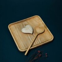 Khay gỗ vuông - Đựng thức ăn - Trang trí- Wooden tray