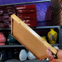 Khay gỗ vuông đựng trà,hoa quả Khay gỗ