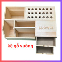 khay gỗ vuông nhiều ngăn đựng đồ sửa chữa điện thoại...