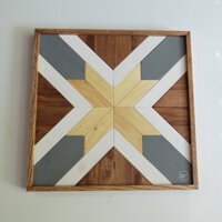 Khay gỗ vuông Weekend Decor Mosaic No.31