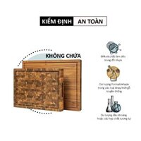 Khay gỗ xẻ rãnh để bánh mỳ, thực phẩm và làm thớt IBIE - D0104601