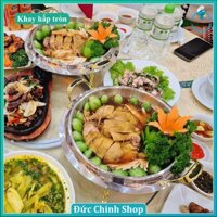 Khay Hấp Tròn, Khay Hấp Cầy Cá Inox 304, Khay Hấp Nóng Món Ăn