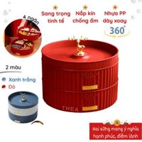 Khay hộp đựng bánh mứt tết nhựa cao cấp 1-2 tầng sang trọng, đẹp, tinh tế phong cách Tây Âu - THEA KITCHEN