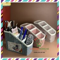 Khay hộp VN-5696 nhựa tiện ích 4 ngăn đựng remote, văn phòng phẩm, vật dụng đa năng Việt Nhật / pktn sale