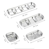 Khay inox đựng nước chấm Hàn Quốc