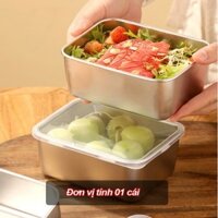 KHAY INOX ĐỰNG THỨC ĂN CÓ NẮP ĐẬY NHỎ SUS