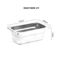 Khay Inox đựng thực phẩm, khay đựng thức ăn buffet đủ size - inox 201 - không nắp - 2 - 19 17610865mm