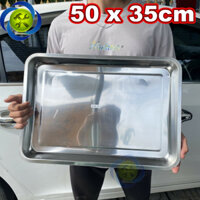 Khay inox kích thước 50x35cm đựng dụng cụ đồ nghề