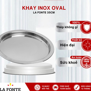 Khay Inox Oval La Fonte 20101 - 35cm