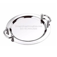 Khay Inox tròn tay cầm 20'' (50.5cm)