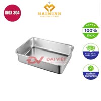 khay inox vuông 20x20x4.8cm