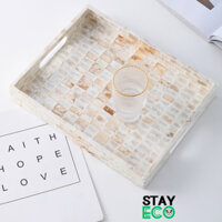 Khay khảm trai cao cấp STAY ECO dùng làm khay trà, đựng bánh kẹo, hoa quả, đồ trang sức, phong cách Nhật Bản