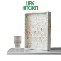 Khay khảm trai LIPIE KITCHEN cao cấp dùng làm khay trà, đựng bánh kẹo, hoa quả, đồ trang sức, phong cách Nhật Bản