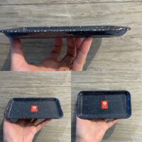 Khay khăn mặt vân đá Melamine Thái Lan màu đen vân đá