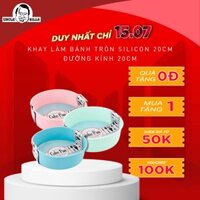 Khay Làm Bánh Silicon Đường Kính 20cm Uncle Bills KC0017 Hình Tròn Chịu Nhiệt Tốt An Toàn Sức Khỏe - Hồng