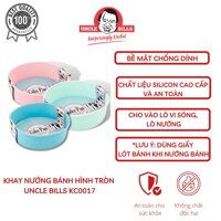 Khay Làm Bánh Silicon Đường Kính 20cm Uncle Bills KC0017 Hình Tròn Chịu Nhiệt Tốt An Toàn Sức Khỏe - Xanh Lá