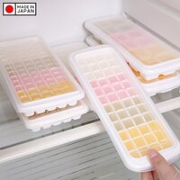 Khay làm đá có nắp đậy Inomata Cool Ice 8 viên  12 viên  48 viên - Hàng nội địa Nhật Bản Made in Japan - Loại 48 viên