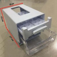 Khay làm đá Và Trữ Đá Viên Tiện Lợi Có Cần Xoay Để Rớt Đá Tự Động, Khay Làm Đá Cho Tủ Lạnh