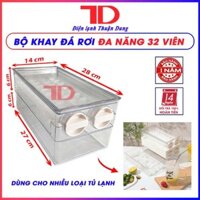 Khay làm đá và trữ đá viên tiện lợi có cần xoay để rớt đá tự động, khay làm đá cho tủ lạnh TD Điện lạnh Thuận Dung