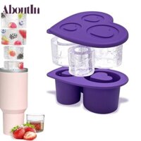 Khay làm đá viên GIỚI THIỆU, Khuôn làm đá viên xi lanh silicon, Máy làm đá viên tái sử dụng 3 khoang sáng tạo cho cốc 20-40oz cho cốc đựng cốc