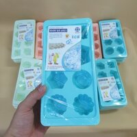 Khay làm đá - Việt Nhật, Khay làm đá tủ lạnh 8 viên - 6921. Chất liệu nhựa dẻo cao cấp an toàn khi sử dụng
