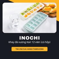 Khay làm đá vuông Inochi Kari 12 viên có hộp