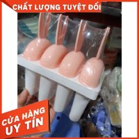 Khay Làm Kem 4 Ngăn Hình Thỏ - Xanh