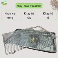 Khay lỗ, khay liền, vỉ hong bánh cỡ 40×60, khay tủ ủ, khay tủ hấp chín, khay xe hong, khay tủ hấp cơm, khay không gỉ