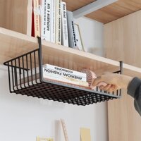 Khay Lưới Sắt Để Đồ Dưới Bàn Học - Kệ Khung Gài Siêu Gọn Gàng - Ngăn Kéo Kệ Đựng Đồ Dùng Nhà Bếp Treo Thành Giường Tiện Dụng