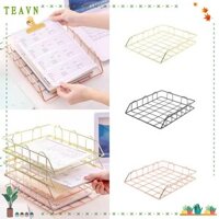 Khay lưu trữ tập tin máy tính để bàn AEBYDEH, Hộp đựng tài liệu đa chức năng có thể xếp chồng lên nhau, Giá đỡ tập tin bàn bằng sắt chất lượng cao cho văn phòng tại nhà