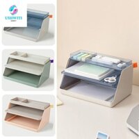 Khay lưu trữ tập tin MLINX, Hộp đựng giấy tập tin chắc chắn dung tích lớn, Thiết kế độc đáo Giá đựng sách bằng nhựa tiết kiệm không gian bền bỉ Đồ dùng văn phòng