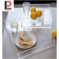 Khay mica đựng bánh/ dụng cụ gia dụng/ mỹ phẩm/ ly chén A4