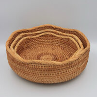 khay múi mây tre đan