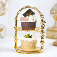 Khay Mứt 2 Tầng,Khay Đựng Bánh Kẹo Hoa Quả 2 Tầng,Khay bánh kẹo,Thích hợp cho đám cưới và tiệc tùng