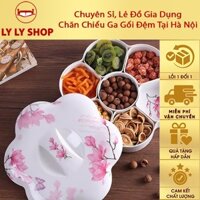 Khay mứt hình cánh hoa - Khay mứt phíp 5 ngăn hình 5 cánh hoa cao cấp