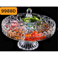 Khay mứt, hộp đựng bánh kẹo, nhựa pha lê cao cấp 35 cm