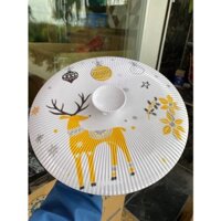 khay mứt nhựa tròn hoa giả sứ