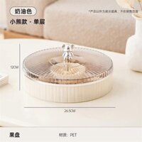 Khay Mứt Tết Bánh Kẹo, Hộp Mứt Tết Nắp GẤU , Nắp Gấu 2 Tầng Nhiều Ngăn Phong Cách Sang Trọng, Hiện Đại Cao Cấp