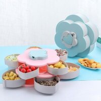 Khay mứt tết hộp đựng bánh kẹo mứt tết 2 tầng cao cấp