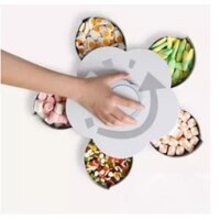 Khay Mứt Tết, Hộp Đựng Mứt, Đựng Bánh Kẹo Hình Hoa 5 Cánh  Cao Cấp