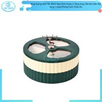 Khay mứt tết, Hộp mứt tết 2 Tầng Cao Cấp, Sang Trọng, Hiện Đại Phong Cách Châu Âu