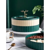 Khay mứt tết, hộp mứt tết, hộp đựng bánh kẹo cao cấp, sang trọng phong cách Châu Âu