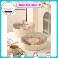 KHAY MỨT TẾT HOT 2024, KHAY ĐỰNG BÁNH KẸO 1 TẦNG BẰNG NHỰA CÓ NẮP ĐẬY TRONG SUỐT