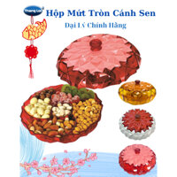 Khay mứt tết tròn cánh sen Nhựa Thắng Lợi, sản phẩm bền đẹp phù hợp đựng mứt, bánh kẹo