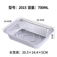 Khay Nhôm 700ml Giữ Nhiệt Đựng Đồ Ăn, Nắp Nhựa Set 50c