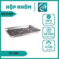 Khay nhôm Ftc set 10 khay nướng dùng 1 lần hàng chính hãng cực tiện lợi MS340