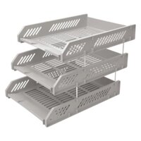 Khay nhựa 3 tầng Comix B2060 khổ A4 đựng tài liệu, giấy tờ... - 1 chiếc