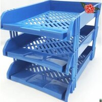 Khay nhựa - 3 tầng - Xanh Dương Mã SP: 15021 [Văn phong phẩm]